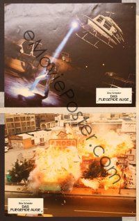 4e393 BLUE THUNDER 3 German LCs '82 directed by John Badham, cool fiery action images!