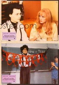4e418 EDWARD SCISSORHANDS 10 German LCs '91 Tim Burton classic, Johnny Depp, Winona Ryder, Wiest!