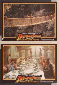 4e450 INDIANA JONES & THE TEMPLE OF DOOM 14 German LCs '84 cool images of Ford, Capshaw & Quan!
