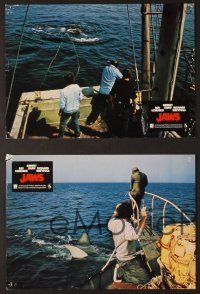 4e451 JAWS 8 German LCs '75 Roy Scheider, Robert Shaw, Richard Dreyfuss, Spielberg's shark classic!