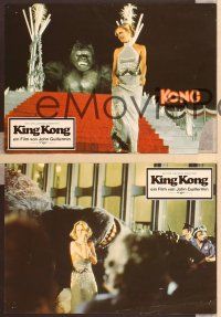 4e453 KING KONG 5 German LCs '76 super sexy Jessica Lange & BIG Ape!