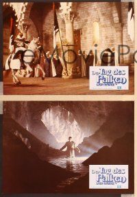 4e459 LADYHAWKE 5 German LCs '84 images of young Matthew Broderick in peril!