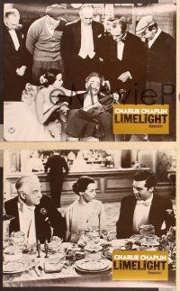 4e464 LIMELIGHT 4 German LCs R75 images of aging Charlie Chaplin & pretty young Claire Bloom!
