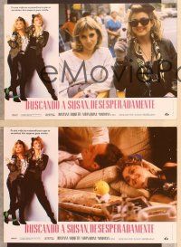 4e187 DESPERATELY SEEKING SUSAN 12 Spanish LCs '85 bad Madonna & Rosanna Arquette!
