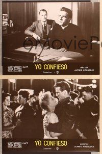 4e200 I CONFESS 10 Spanish LCs R70s Alfred Hitchcock, Montgomery Clift, Anne Baxter!