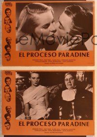 4e216 PARADINE CASE 10 Spanish LCs R82 Alfred Hitchcock, Gregory Peck, Ann Todd, Valli