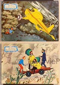 4e226 TINTIN & THE TEMPLE OF THE SUN 12 Spanish LCs'69 Eddie Lateste's Tintin et le temple du soleil