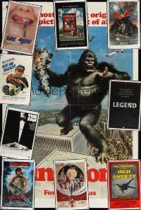 4f002 LOT OF 68 FOLDED ONE-SHEETS lot '65 - '00 King Kong, First Blood, Flesh Gordon + more!