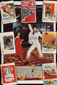4f004 LOT OF 41 FOLDED ONE-SHEETS lot '59 - '04 Saturday Night Fever teaser, Shaggy Dog + more!