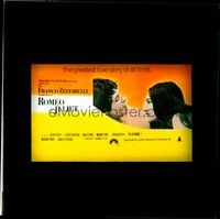 4f228 ROMEO & JULIET Aust glass slide '69 Franco Zeffirelli's version of Shakespeare's play!