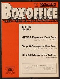 4f052 BOX OFFICE exhibitor magazine July 20, 1933 only the Fighters will survive the Depression!
