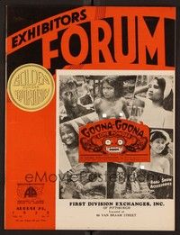 4f044 EXHIBITORS FORUM exhibitor magazine August 25, 1932 photos & bios of top industry leaders!