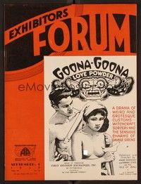 4f045 EXHIBITORS FORUM exhibitor magazine Sept 1, 1932 Fairbanks, Movie Crazy, Goona-Goona art!