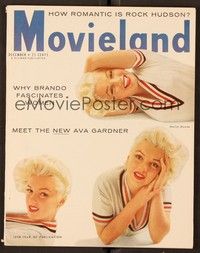 4f102 MOVIELAND magazine December 1955 sexiest Marilyn Monroe from Seven Year Itch by H. Berg!