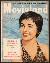 4f105 MOVIELAND magazine March 1956 sexy Elizabeth Taylor in Giant & Raintree County!