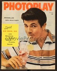 4f092 PHOTOPLAY magazine September 1957 Tommy Sands from Singing Idol by Barry Blum!