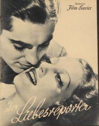 4f169 LOVE IS NEWS German program '37 Tyrone Power, Loretta Young, Don Ameche, different images!