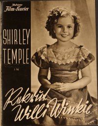 4f195 WEE WILLIE WINKIE German program '37 Shirley Temple & McLaglen wearing kilts, different!