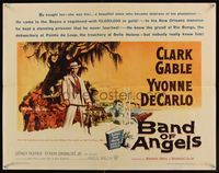 4g398 BAND OF ANGELS 1/2sh '57 Clark Gable buys beautiful slave mistress Yvonne De Carlo!
