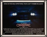 4g429 CHRISTINE int'l 1/2sh '83Stephen King, directed by John Carpenter, creepy car image!