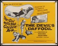 4g446 DEVIL'S DAFFODIL 1/2sh '67 Edgar Wallace, shatters the world of dope, dolls & death dealers!