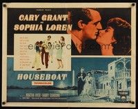 4g490 HOUSEBOAT style B 1/2sh '58 romantic close up of Cary Grant & beautiful Sophia Loren!
