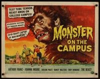 4g543 MONSTER ON THE CAMPUS 1/2sh '58 Jack Arnold directed, beast amok on campus!