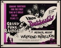 4g547 MUSICAL MUTINY/WEEKEND REBELLION 1/2sh '70 Iron Butterfly, Grand Funk Railroad!