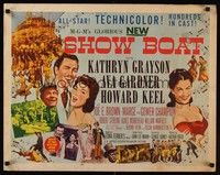 4g605 SHOW BOAT style A 1/2sh '51 art of Kathryn Grayson, sexy Ava Gardner, Howard Keel!