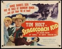 4g621 STAGECOACH KID style B 1/2sh '49 Tim Holt, bandits seek pot of gold & get their fill of lead!