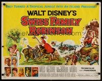 4g636 SWISS FAMILY ROBINSON 1/2sh '60 John Mills, Walt Disney family fantasy classic!