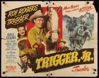 4g663 TRIGGER JR. style B 1/2sh '50 Roy Rogers & Dale Evans, more Rogers thrill-loaded action!