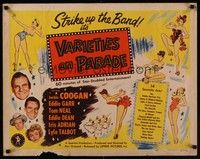 4g673 VARIETIES ON PARADE 1/2sh '51 Jackie Coogan, Tom Neal, star-studded acts!