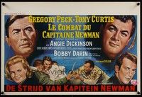 4h368 CAPTAIN NEWMAN, M.D. Belgian '64 Gregory Peck, Tony Curtis, Angie Dickinson, Bobby Darin