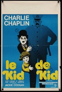 4h399 KID Belgian R60s great Kouper art of Charlie Chaplin & Jackie Coogan!