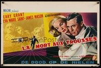 4h408 NORTH BY NORTHWEST Belgian '59 Cary Grant, Eva Marie Saint, Alfred Hitchcock classic!