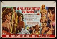 4h410 OLDEST PROFESSION Belgian '68 artwork of Raquel Welch & many other sexy girls!