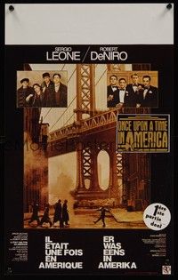 4h412 ONCE UPON A TIME IN AMERICA Belgian '84 Robert De Niro, James Woods, directed by Leone!