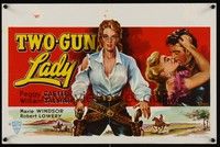 4h434 TWO-GUN LADY Belgian R60s Peggie Castle had other weapons besides guns, and she used them!