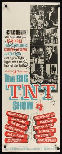 4h050 BIG T.N.T. SHOW insert '66 all-star rock & roll, traditional blues, country & folk rock!