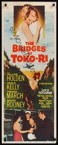 4h067 BRIDGES AT TOKO-RI insert '54 Grace Kelly, William Holden, Korean War, by James Michener!