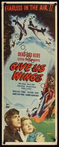 4h125 GIVE US WINGS insert R48 Dead End Kids & Little Tough Guys, fearless in the air!