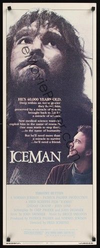 4h149 ICEMAN insert '84 Fred Schepisi, John Lone is an unfrozen 40,000 year-old caveman!