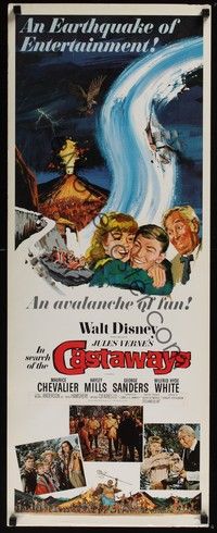 4h152 IN SEARCH OF THE CASTAWAYS insert '62 Jules Verne, Hayley Mills in an avalanche of adventure