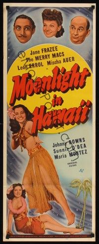4h199 MOONLIGHT IN HAWAII insert '41 Jane Frazee, Leon Erroll, Mischa Auer!