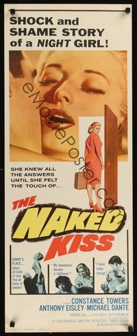 4h205 NAKED KISS insert '64 Sam Fuller, many images of sexy bad girl Constance Towers!