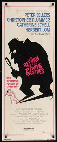 4h243 RETURN OF THE PINK PANTHER insert '75 Peter Sellers as Inspector Jacques Clouseau!