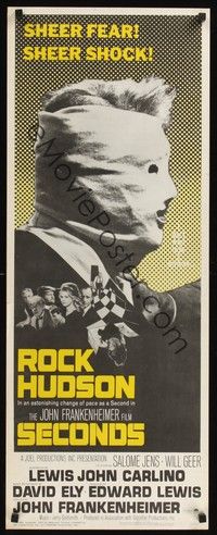 4h256 SECONDS insert '66 Rock Hudson, John Frankenheimer, sheer fear, sheer shock!