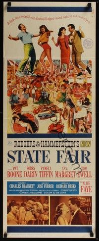 4h284 STATE FAIR insert '62 Pat Boone, Rodgers & Hammerstein musical!