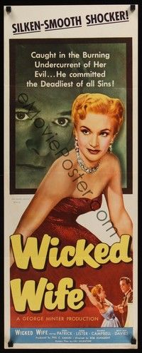 4h341 WICKED WIFE insert '53 Nigel Patrick, Moira Lister, super sexy English bad girl!